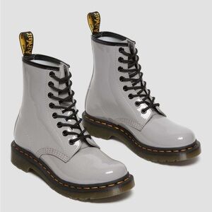 1460 WOMEN'S PATENT LEATHER LACE UP BOOTS